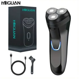 Miguan 3-kops Scheerapparaat USB Oplaadbaar Zwart