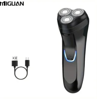 Miguan 3-kops Scheerapparaat USB Oplaadbaar Zwart