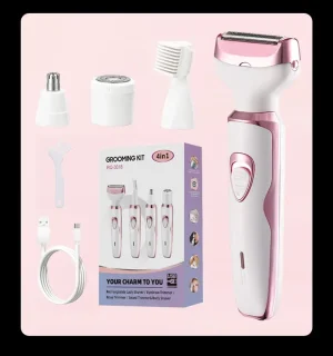 Miguan 4-in-1 Dames Scheerapparaat Wit/Roze