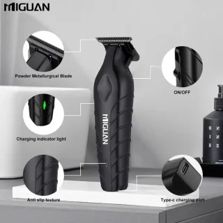 Miguan Tondeuse Keramisch USB Oplaadbaar Zwart