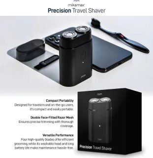 MikaMax Precision Travel Shaver Mini Scheerapparaat