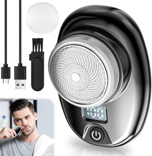 De Mini draagbaar elektrisch scheerapparaat voor heren in één oogopslag