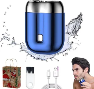 Mini elektrisch reisscheerapparaat - blauw