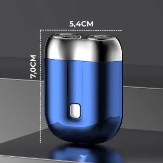 Wat vinden we goed aan de Mini Elektrisch Scheerapparaat 2-kops - Blauw