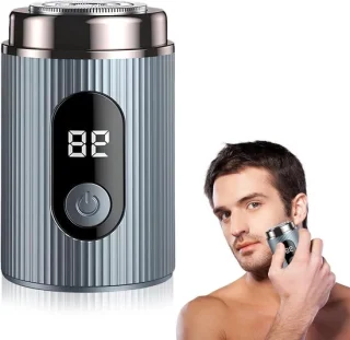 Mini elektrisch scheerapparaat blauw