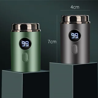 Mini Elektrisch Scheerapparaat Groen (1 vervangingsmes)