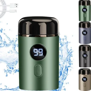 Mini Elektrisch Scheerapparaat Groen (1 vervangingsmes)