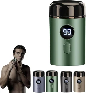 Klein van formaat, groot in gemak: de groene mini-scheerapparaat voor onderweg