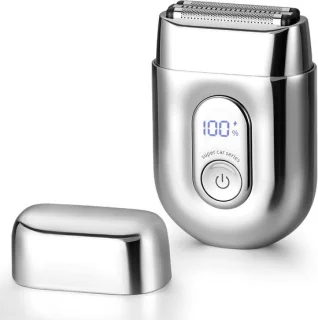 Mini elektrisch scheerapparaat Heren Zilver