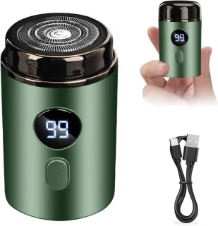 Mini Elektrisch Scheerapparaat Pocketformaat - Groen
