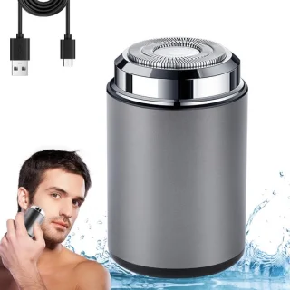 Mini elektrisch scheerapparaat voor mannen (grijs)