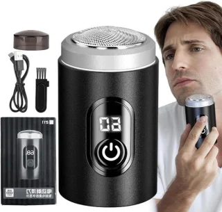 Mini elektrisch scheerapparaat - zilver