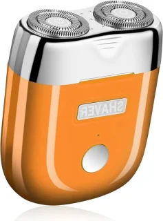 Mini elektrisch scheerapparaat - zilver/koningsblauw