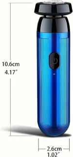Mini Scheerapparaat Dames & Heren Usb Oplaadbaar Blauw