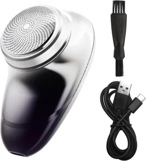 Mini scheerapparaat reismodel zwart zilver