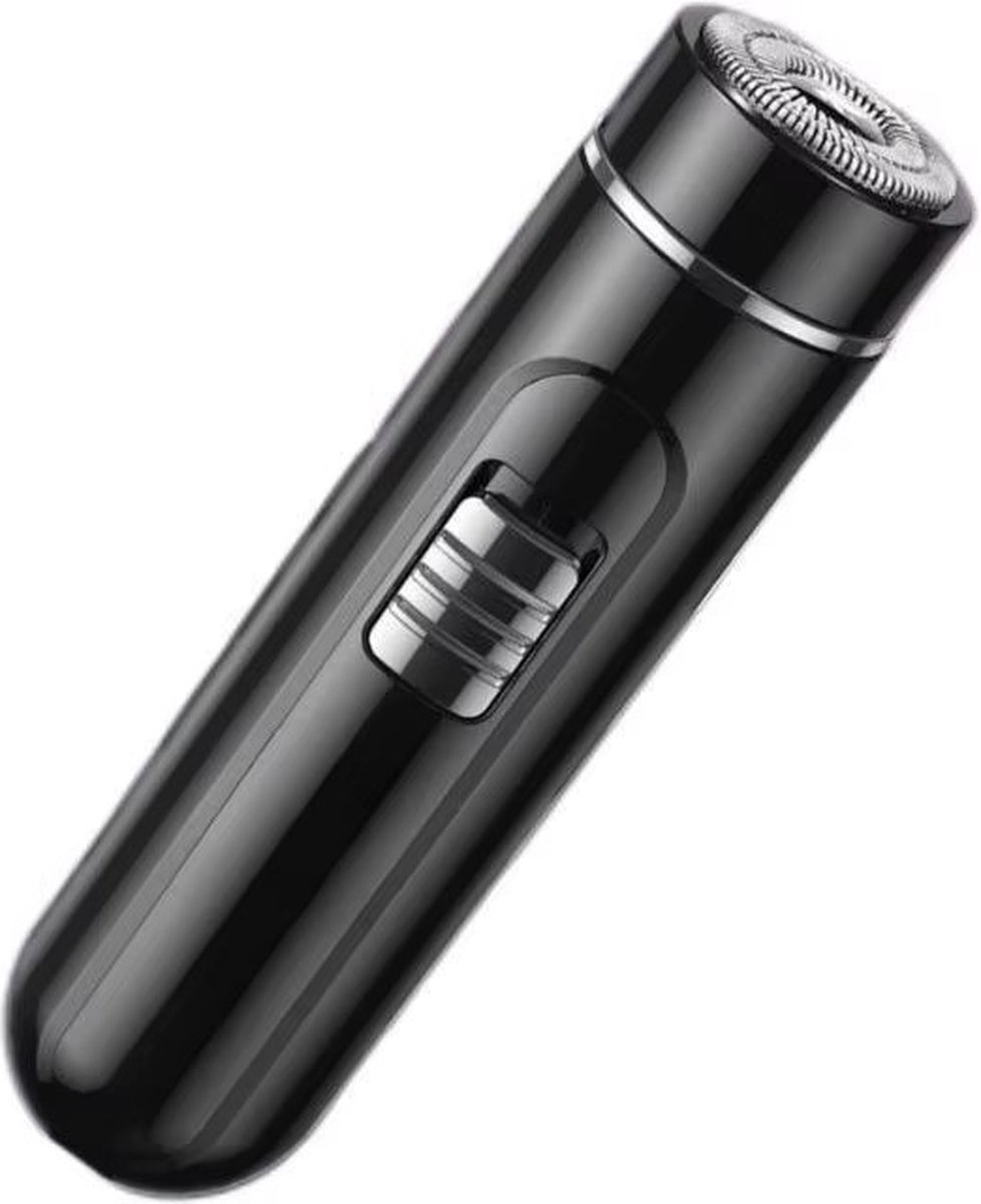 De Mini Scheerapparaat USB Oplaadbaar Zwart Voor Gezicht en Lichaam in één oogopslag