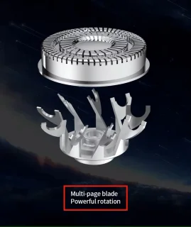 Mini Scheerapparaat USB Oplaadbaar Zwart Voor Gezicht en Lichaam