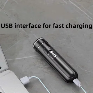 Mini Scheerapparaat USB Oplaadbaar Zwart Voor Gezicht en Lichaam