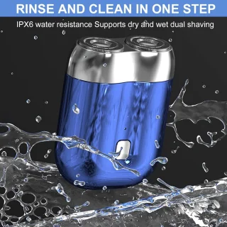 Mini-scheerapparaat voor heren - Blauw