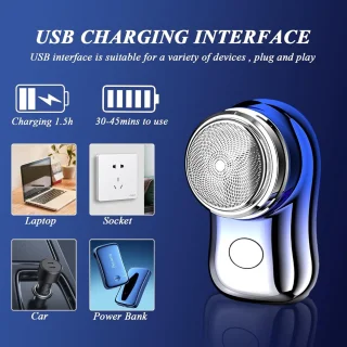 Mini Shave Travel Shaver - Elektrisch Scheerapparaat voor Mannen