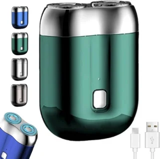 Mini shaver elektrisch scheerapparaat groen