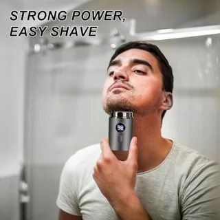 Mini USB Elektrisch Scheerapparaat Heren Zilver