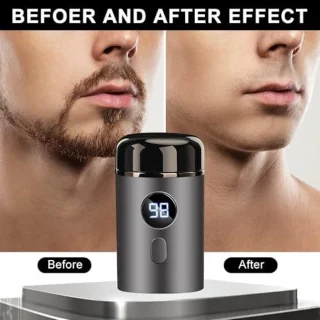 Mini USB Elektrisch Scheerapparaat Heren Zilver