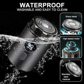 Mini USB Elektrisch Scheerapparaat Heren Zilver