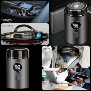 Mini USB Elektrisch Scheerapparaat Heren Zilver