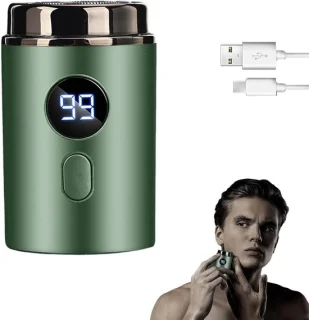 Mini USB Elektrisch Scheerapparaat met Reservemesje Groente