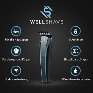 MKSS® Bodygroomer Zwart - Scheerapparaat & Baardtrimmer Heren
