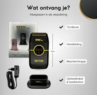 MRD Pro Vector Professional Shaver Scheerapparaat