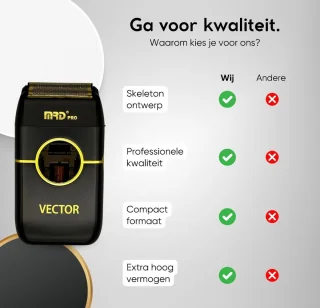 MRD Pro Vector Professional Shaver Scheerapparaat