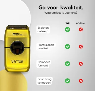 MRD Pro Vector Scheerapparaat
