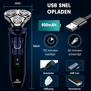 Multifunctioneel Draadloos Scheerapparaat & Trimmer voor Mannen