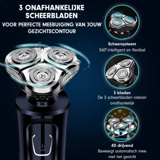 Multifunctioneel Draadloos Scheerapparaat & Trimmer voor Mannen
