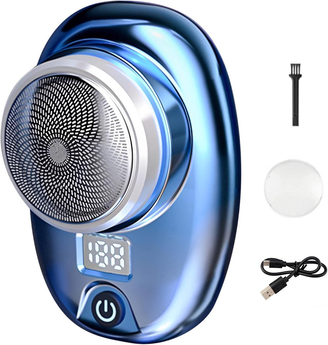 De Nieuwe Upgrade Mini Elektrisch Scheerapparaat USB Oplaadbaar Zakformaat in één oogopslag