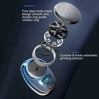 Nieuwe Upgrade Mini Elektrisch Scheerapparaat USB Oplaadbaar Zakformaat