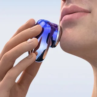NovaShave Mini Elektrisch Scheerapparaat (Blauw)