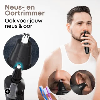 NueNext 4D Elektrisch Scheerapparaat met Trimmer en Oplaadstation