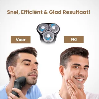 NueNext 4D Elektrisch Scheerapparaat met Trimmer en Oplaadstation