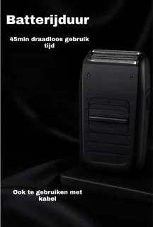 Nuvado Foil Shaver Dubbel - Elektrisch Scheerapparaat