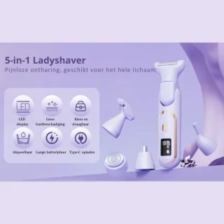 Nuvado Ladyshaver Oplaadbaar Elektrisch - Paars