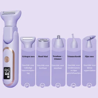 Nuvado Ladyshaver Oplaadbaar Elektrisch - Paars