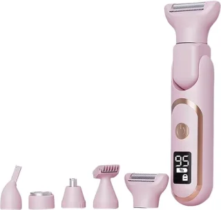Nuvado oplaadbare elektrische scheerapparaat voor vrouwen - roze