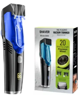 Nuvado Vacuüm Baardtrimmer Tondeuse Hoofdhaar Blauw