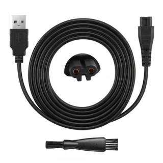Omgoods USB-oplaadkabel voor elektrisch scheerapparaat, 120 cm