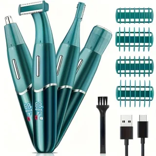 One-Blade 4in1 Oplaadbaar Scheerapparaat Set Groen