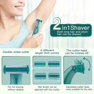 One-Blade 4in1 Oplaadbaar Scheerapparaat Set Groen