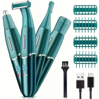 One-Blade 4in1 Oplaadbaar Scheerapparaat Set Groen